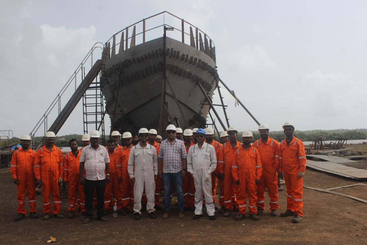 Seatrust team at a new build project